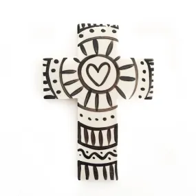 Handmade Ceramic Cross Indi (2 small, 2 large available)