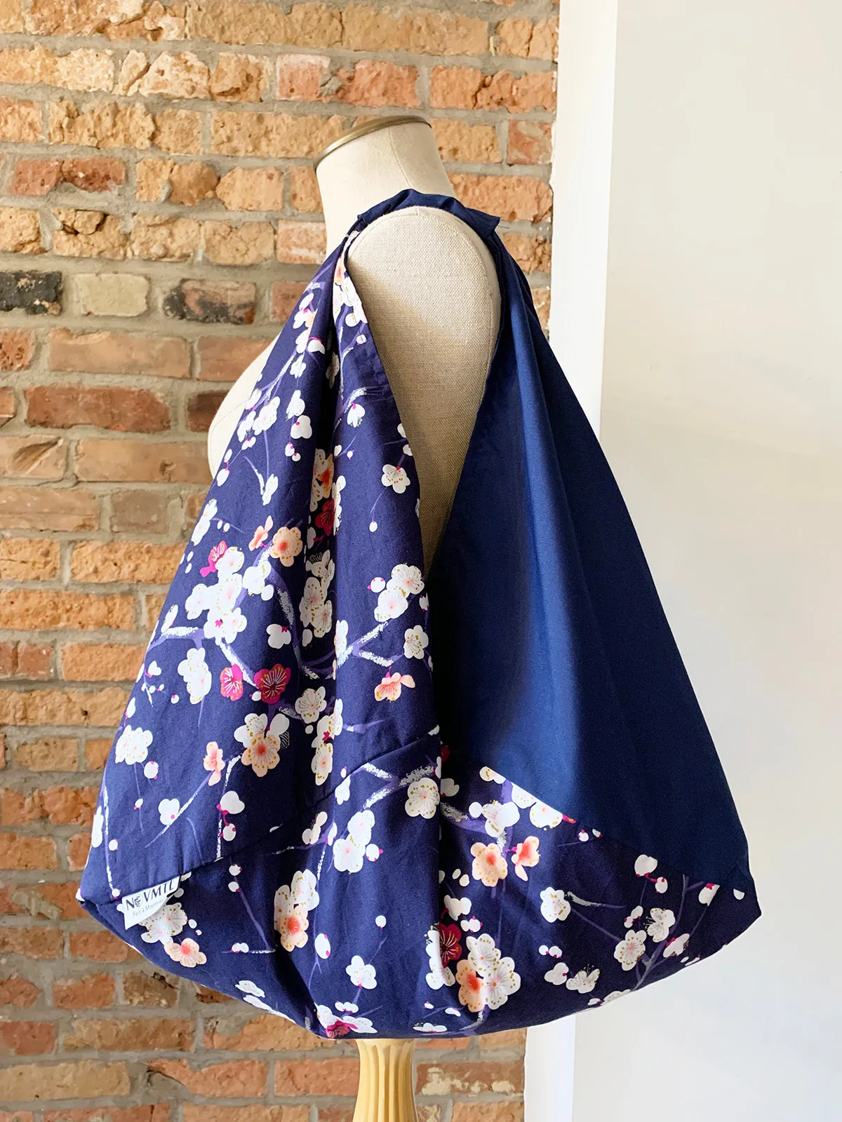 *Handmade* Origami bag | Market bag | Sakura (Navy Blue)