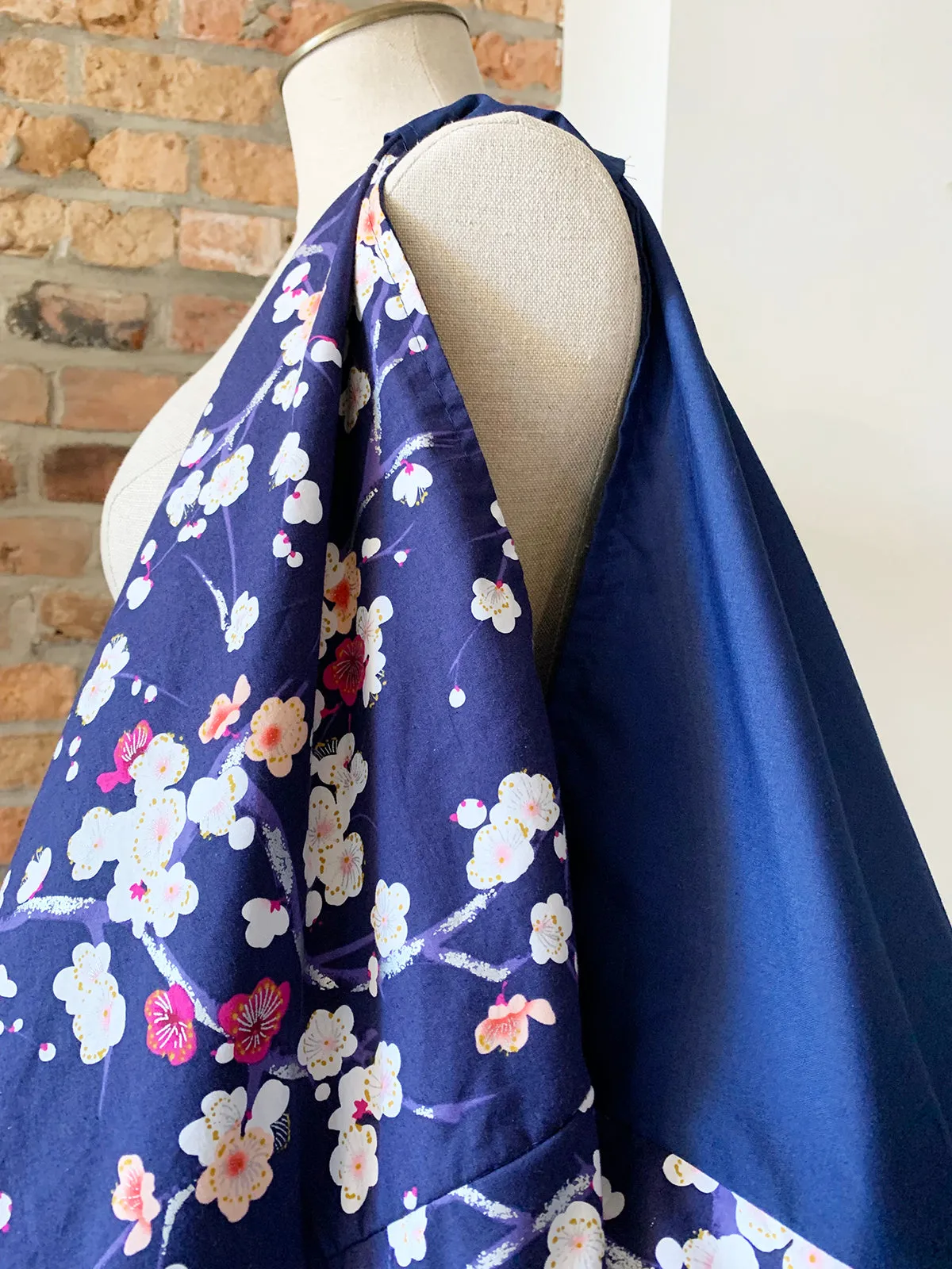 *Handmade* Origami bag | Market bag | Sakura (Navy Blue)