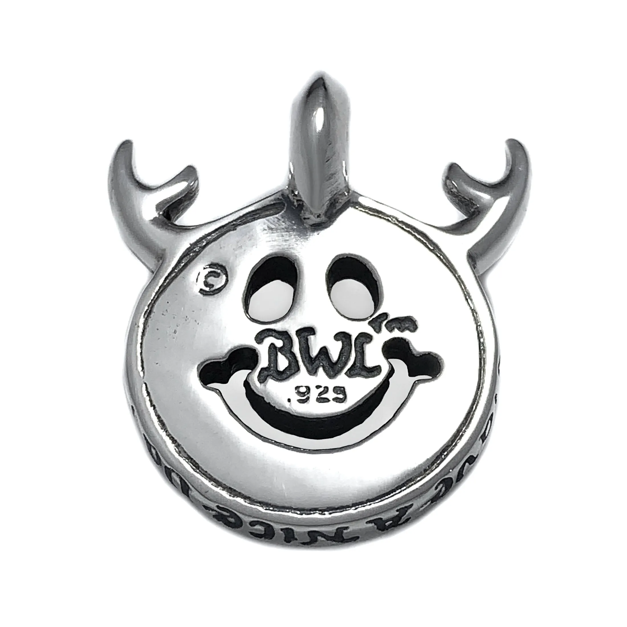 Happy Face Charm -Antlers