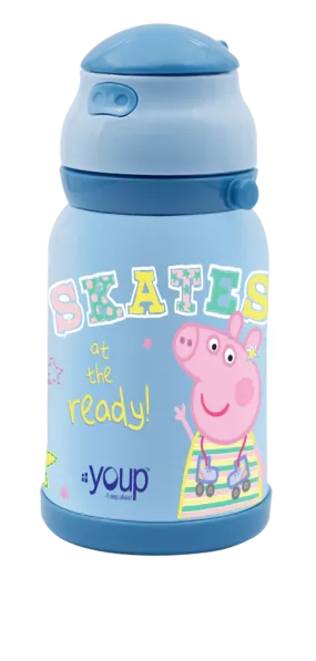 Insulated  Peppa Pig kids sipper bottle CHASE  - 450ml Stainless steel