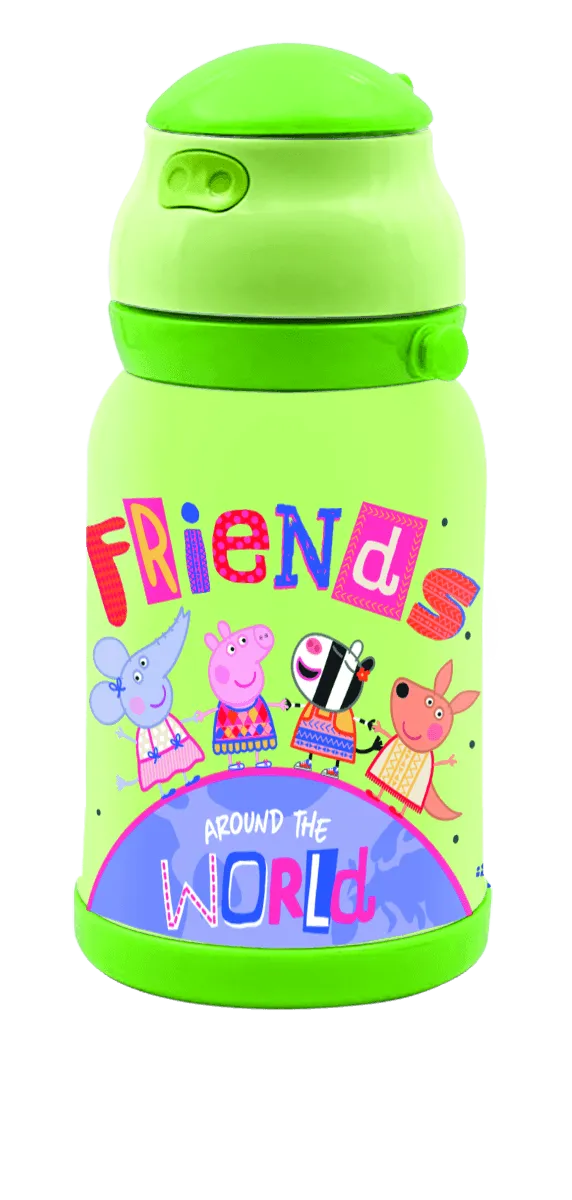 Insulated  Peppa Pig kids sipper bottle CHASE  - 450ml Stainless steel