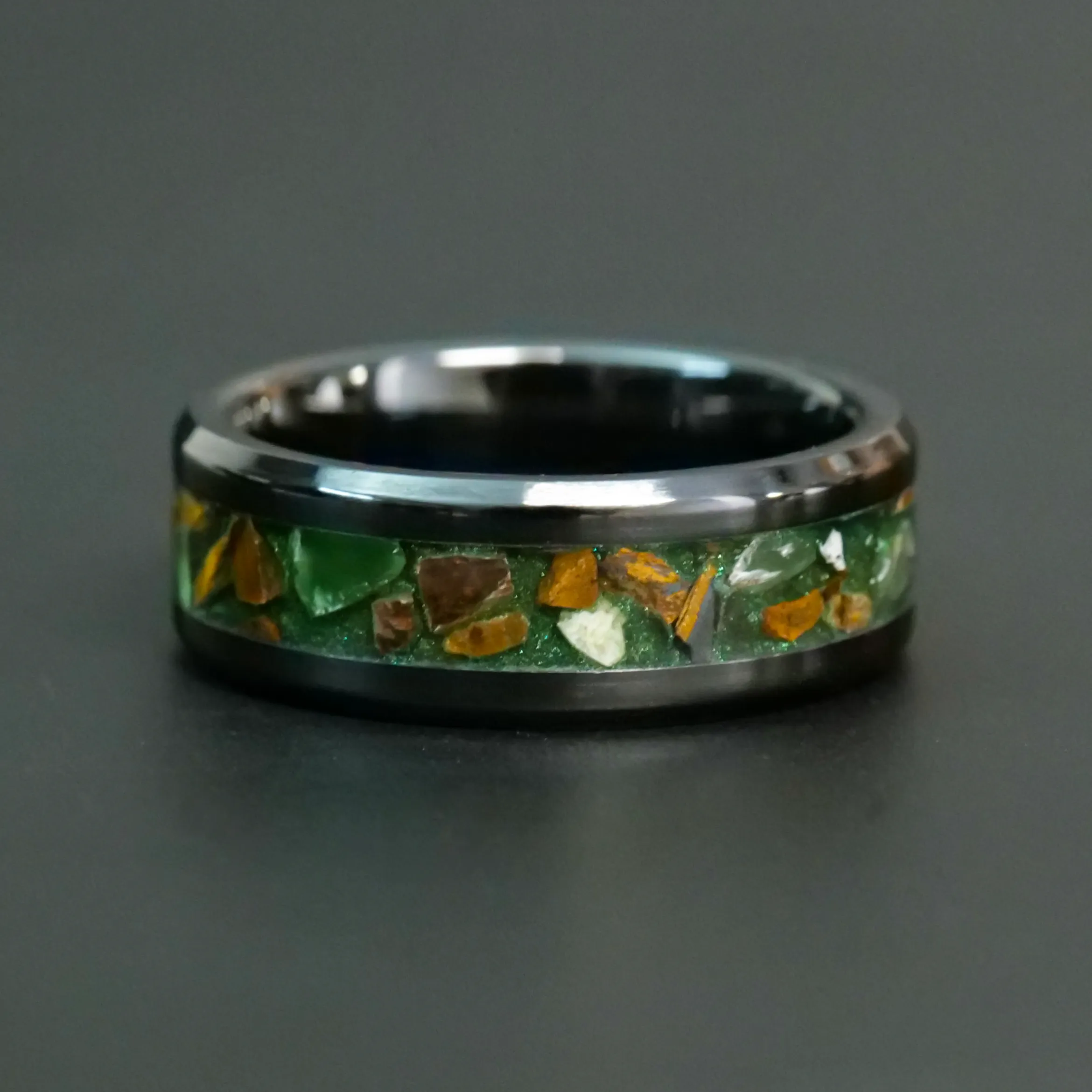 Jaded Tiger Glowstone Ring