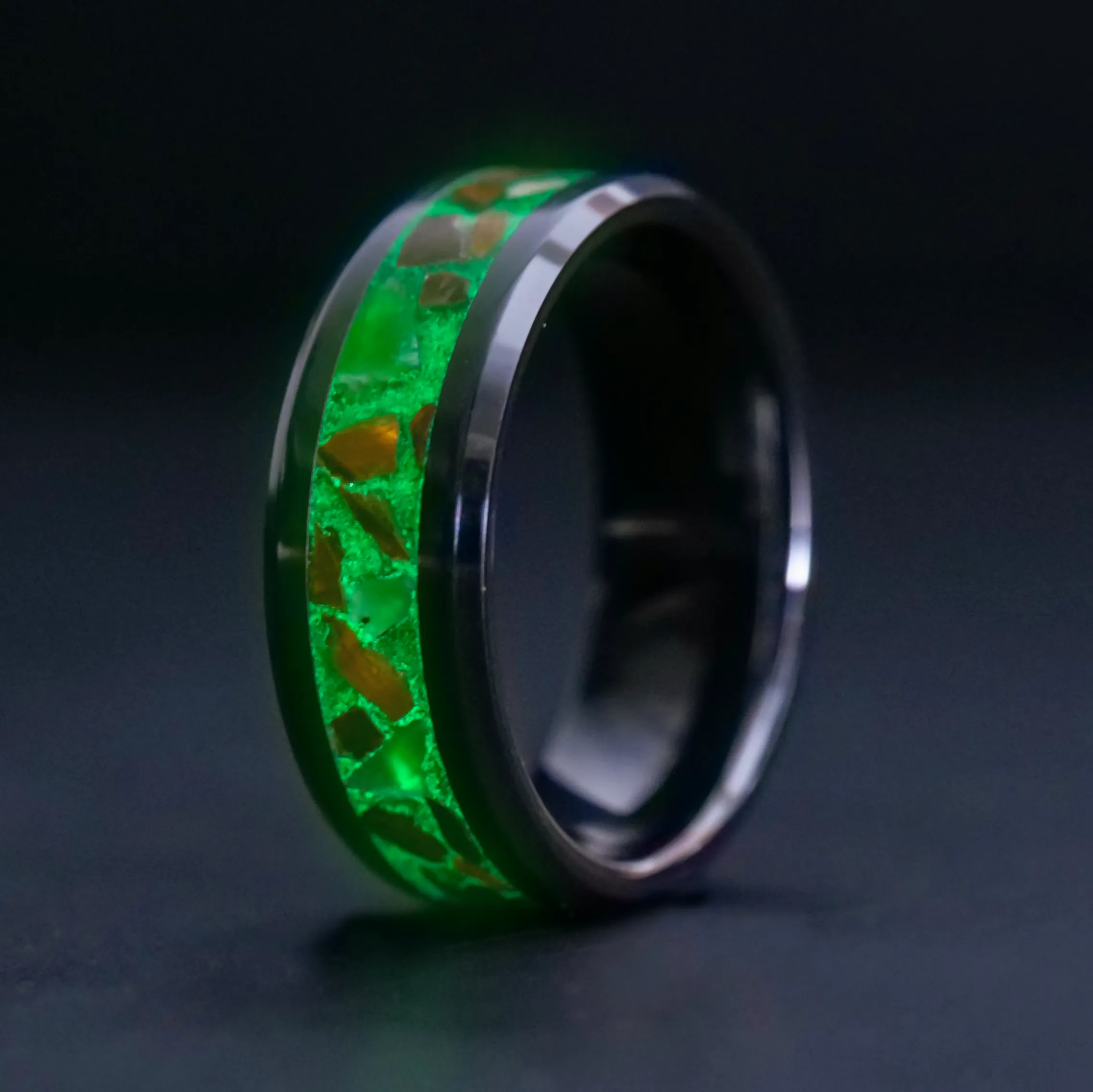 Jaded Tiger Glowstone Ring