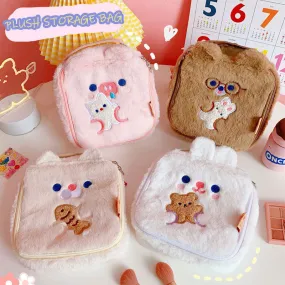 Kpop Make Up Cute Plush Storage Bag