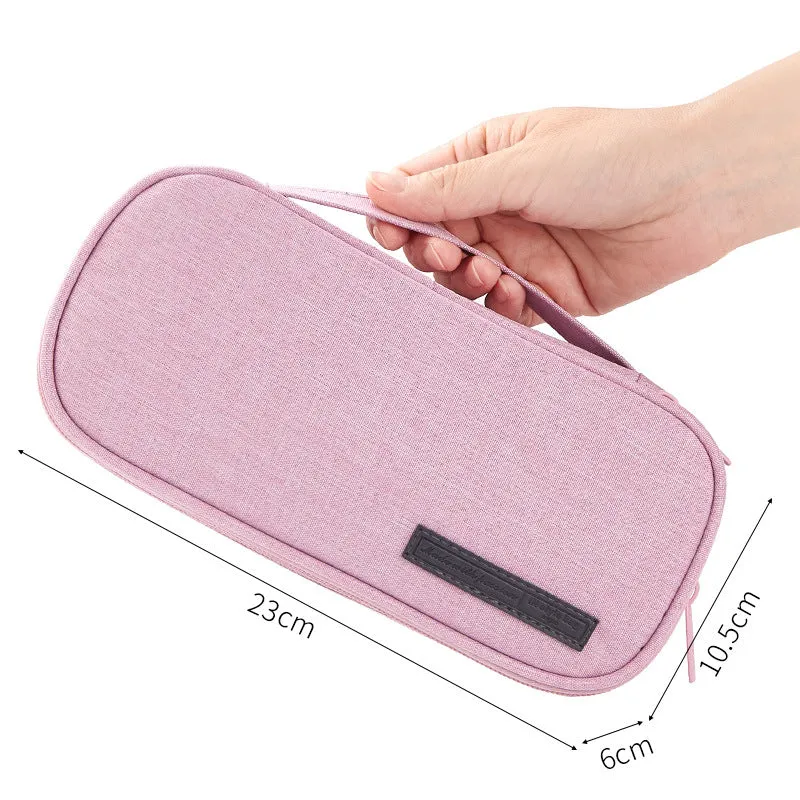 Large Capacity Pencil Case Multi-Layer Multi-Functional Canvas Pencil Box