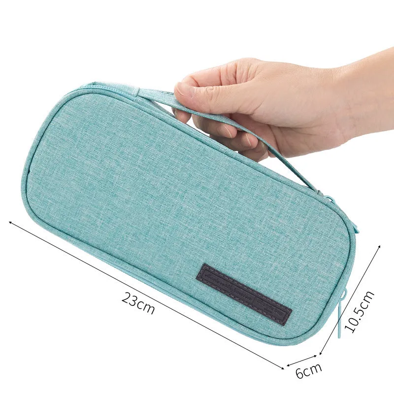 Large Capacity Pencil Case Multi-Layer Multi-Functional Canvas Pencil Box