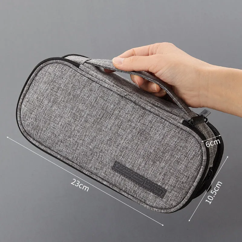 Large Capacity Pencil Case Multi-Layer Multi-Functional Canvas Pencil Box