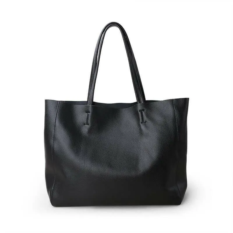 LILY Leather Tote –Sophistication for Work & Travel