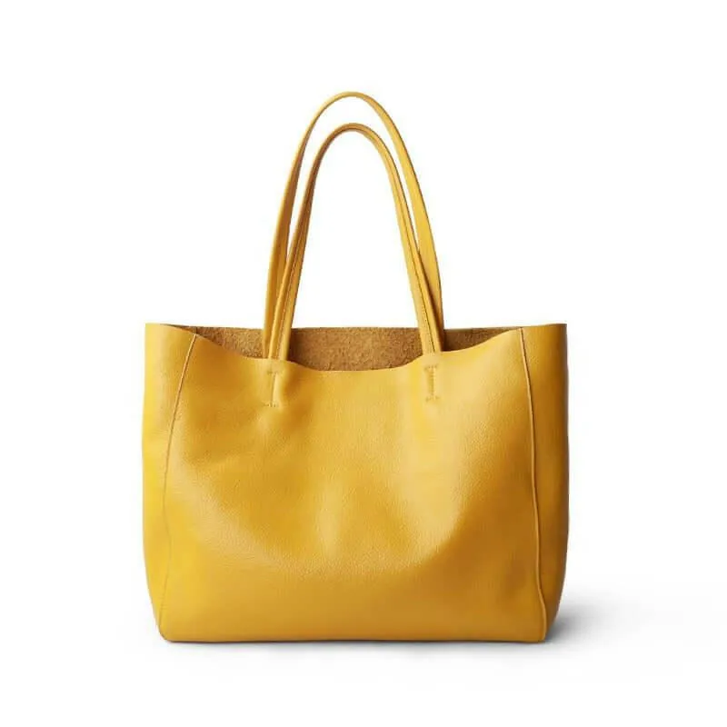 LILY Leather Tote –Sophistication for Work & Travel