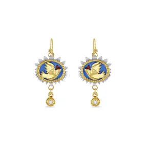 Limited Edition Diamond Mythic Bird Earrings