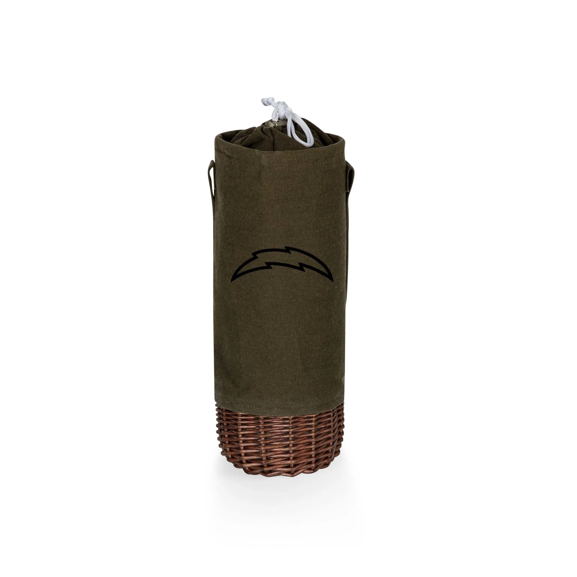 Los Angeles Chargers - Malbec Insulated Canvas and Willow Wine Bottle Basket