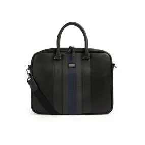 Men Cherade-Webbing Document Bag - Black