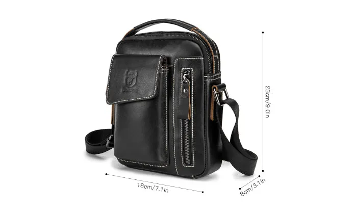 Men Vintage Leather Shoulder Bag