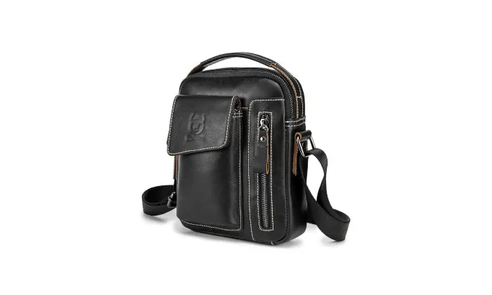 Men Vintage Leather Shoulder Bag