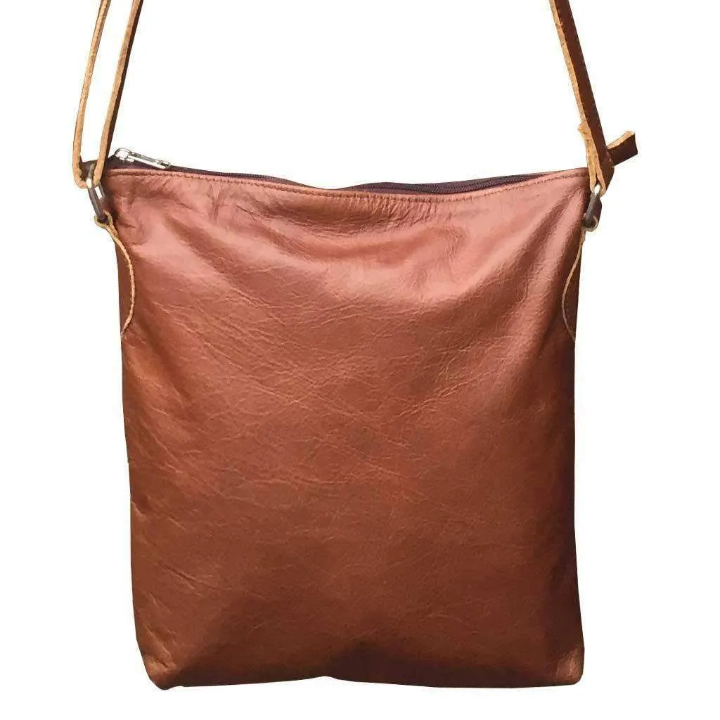 Mirelle Genuine Leather Everyday Messenger Handbag