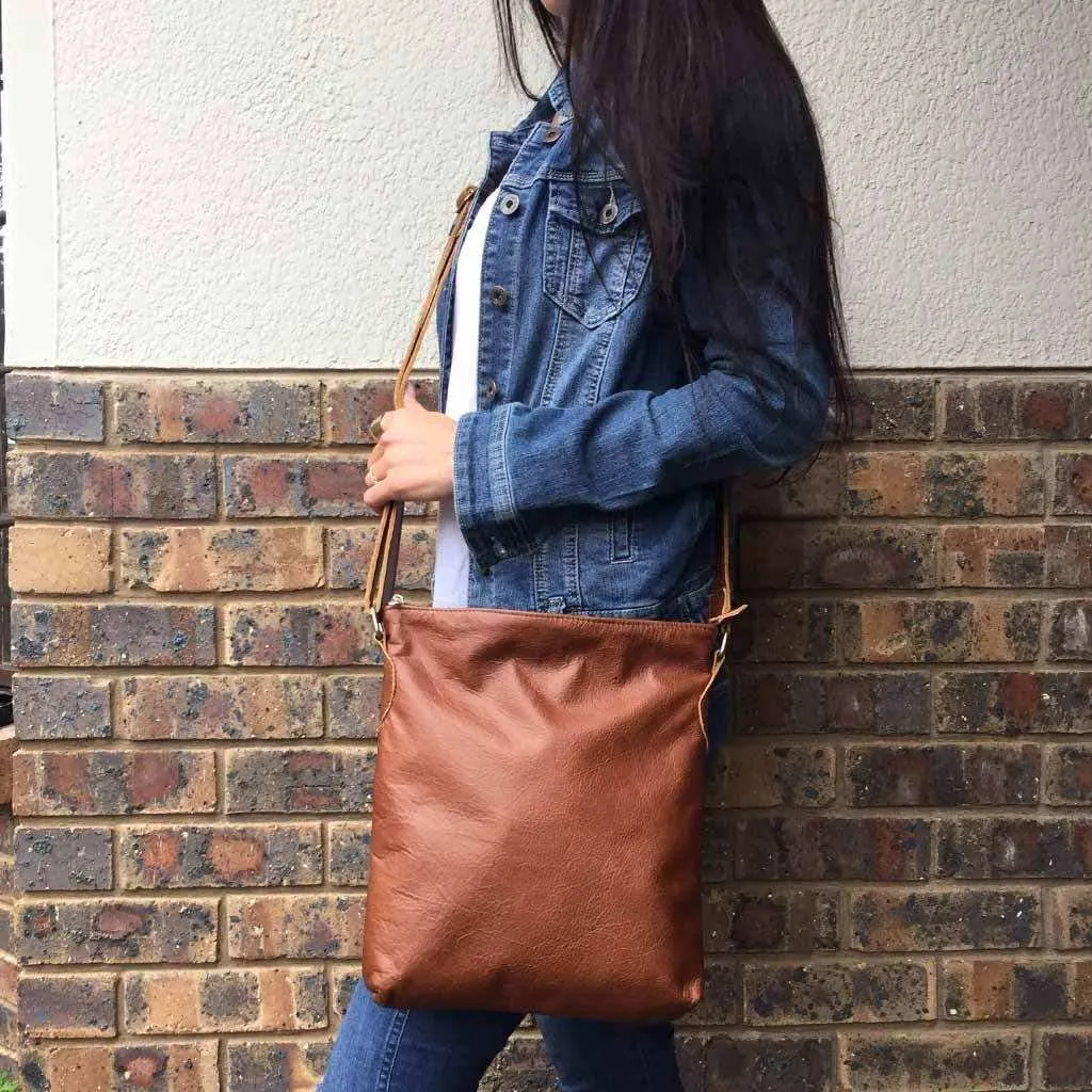 Mirelle Genuine Leather Everyday Messenger Handbag