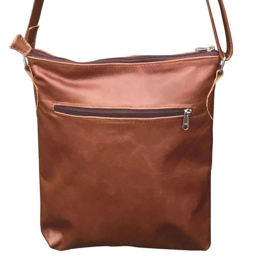 Mirelle Genuine Leather Everyday Messenger Handbag