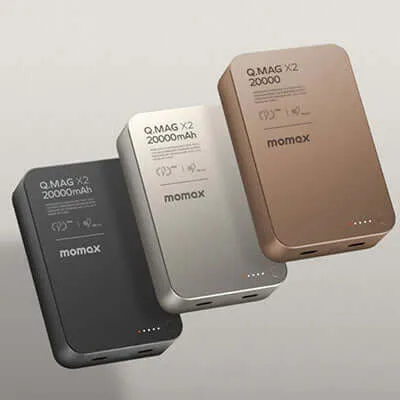 Momax Q.Mag X2 Magnetic Wireless Power Bank 20000mAh - Gen 2