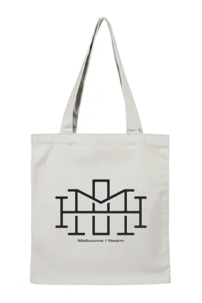 Monogram Tote - Light Grey