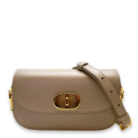 Montaigne Avenue Beige Crossbody Bag in Calfskin, Gold hardware