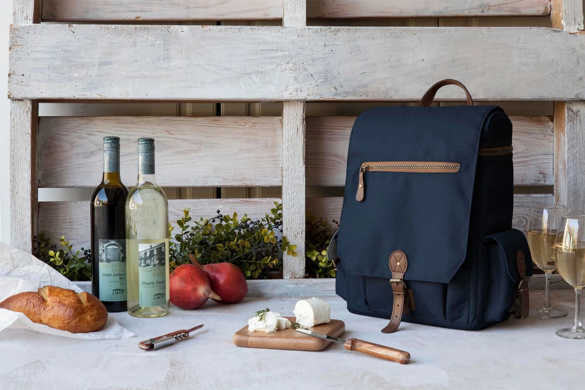 Moreno 3-Bottle Wine & Cheese Tote