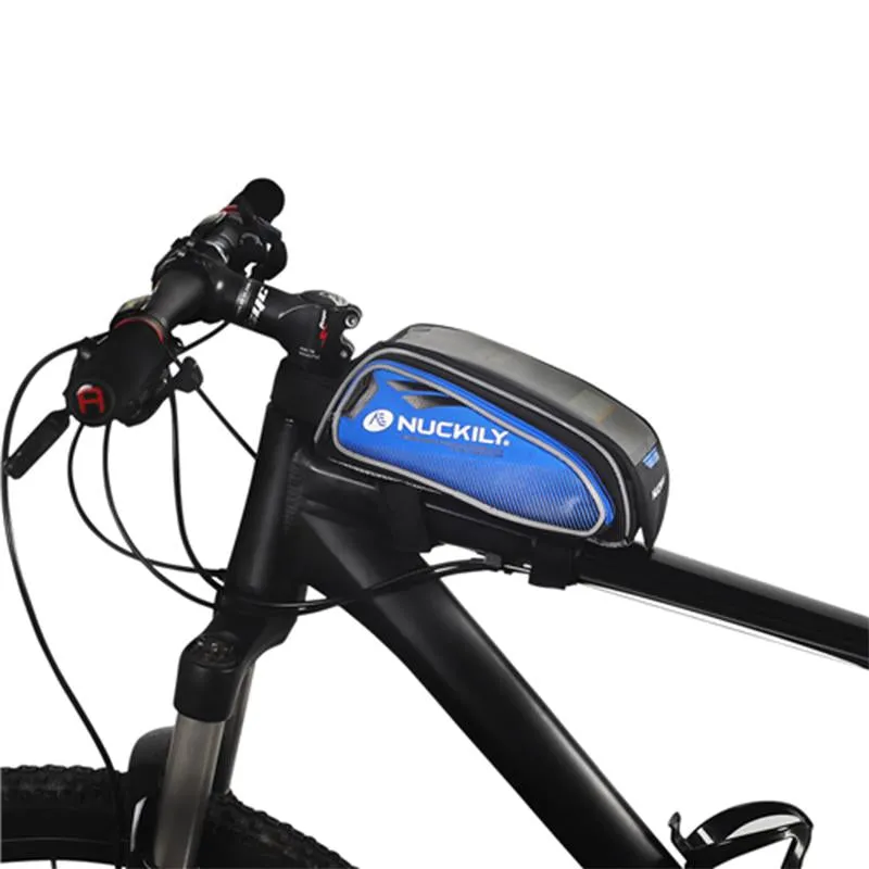 Nuckily MC-PL06 Blue Bicycle Saddle Bag for Mobile Phone and Accessories