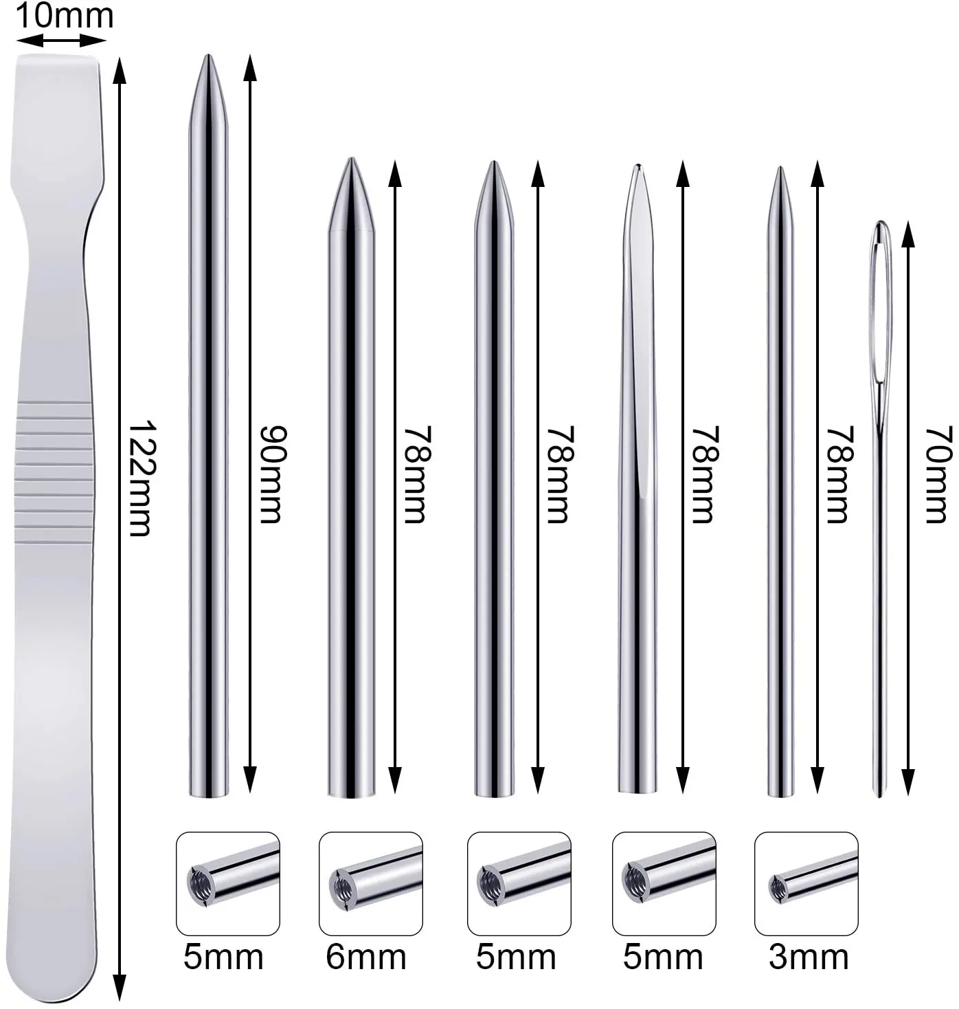 Paracord Needles Set - 9 Pieces