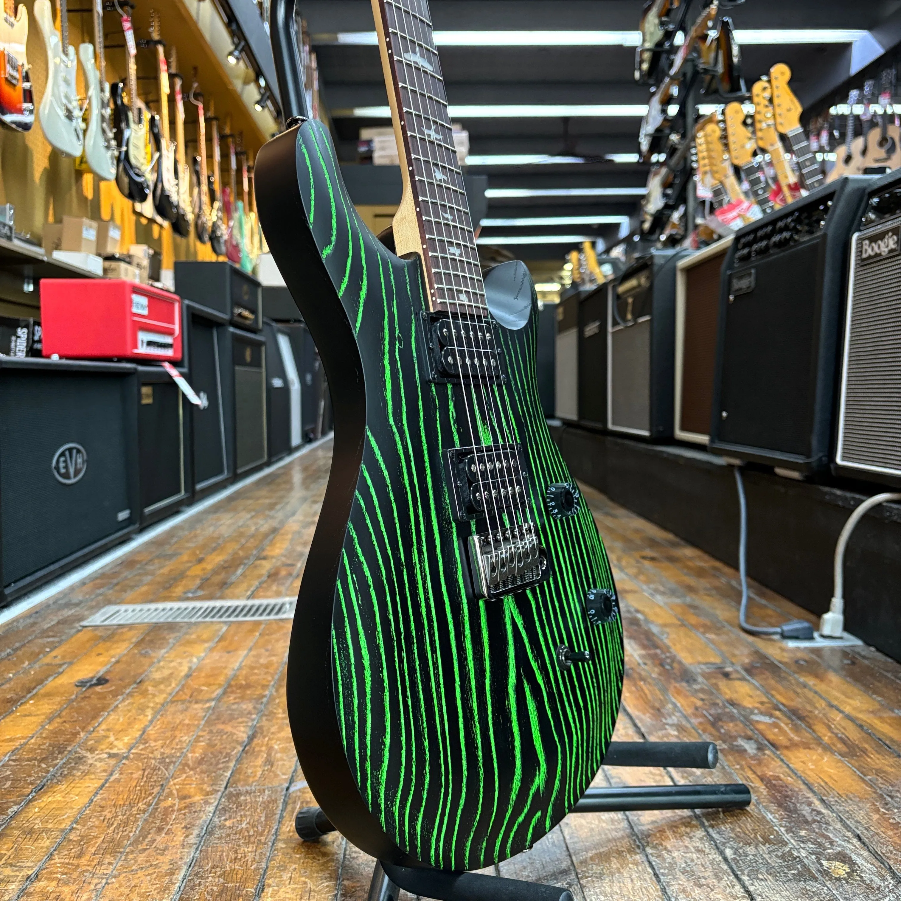 Paul Reed Smith SE Swamp Ash CE 24 Sandblasted Limited Edition Electric Guitar Sandblasted Green w/Padded Gig Bag