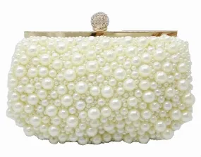 Pearl Beaded Clutch Purse