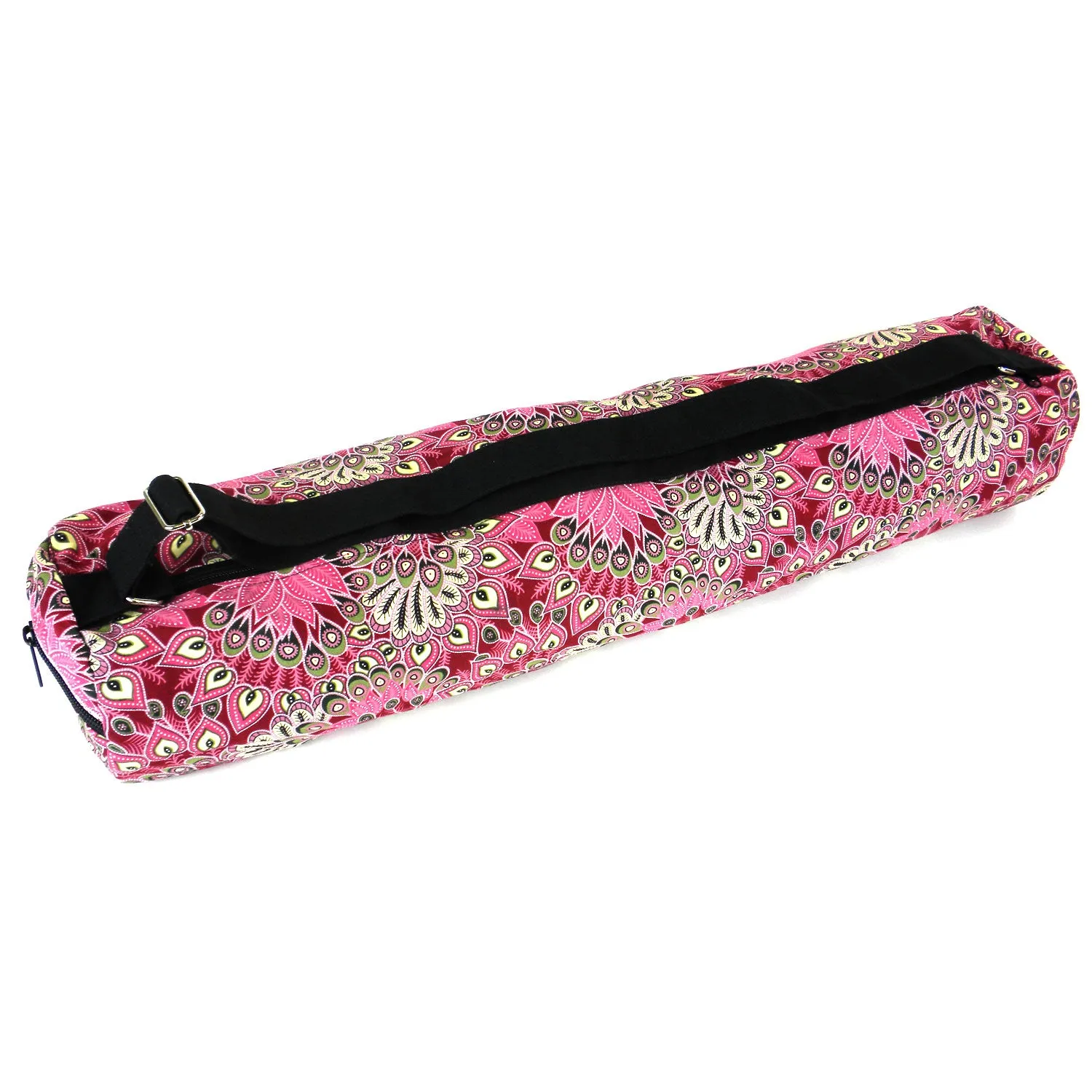 Pink Peacock Yoga Mat Bag Global Groove