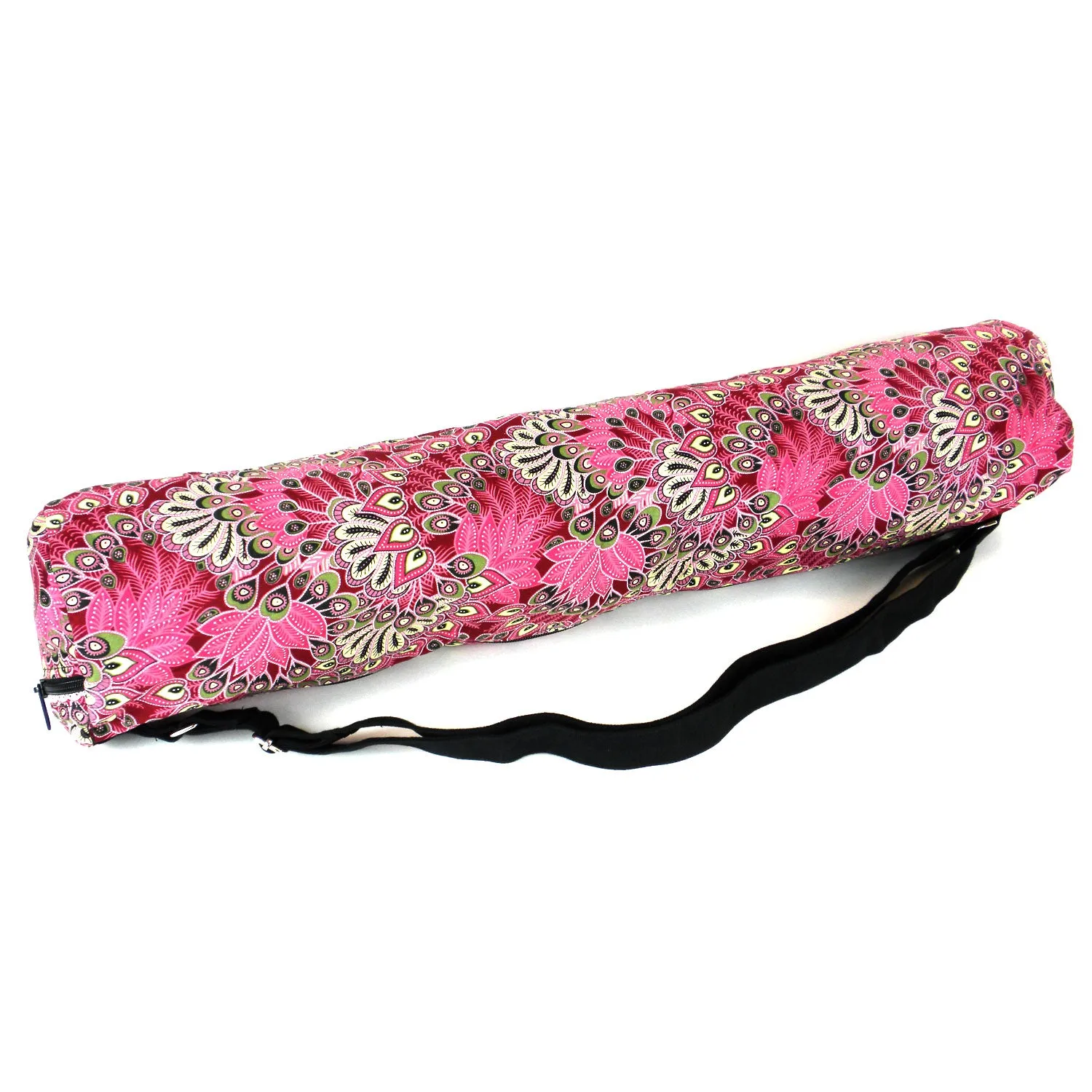 Pink Peacock Yoga Mat Bag Global Groove