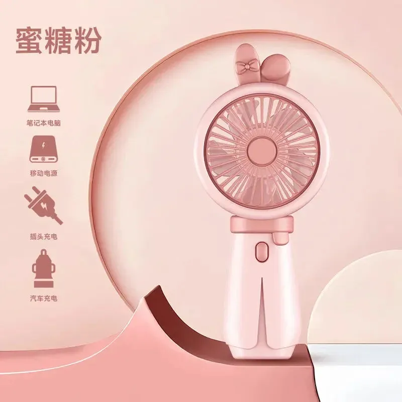 portable fan Mini Handheld Small folding Fan Portable Portable Silent Office Desk Student On Dormitory USB Charging Outdoor Hand Holding Fan