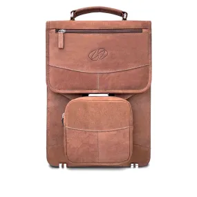 Premium Leather Briefcase Backpack