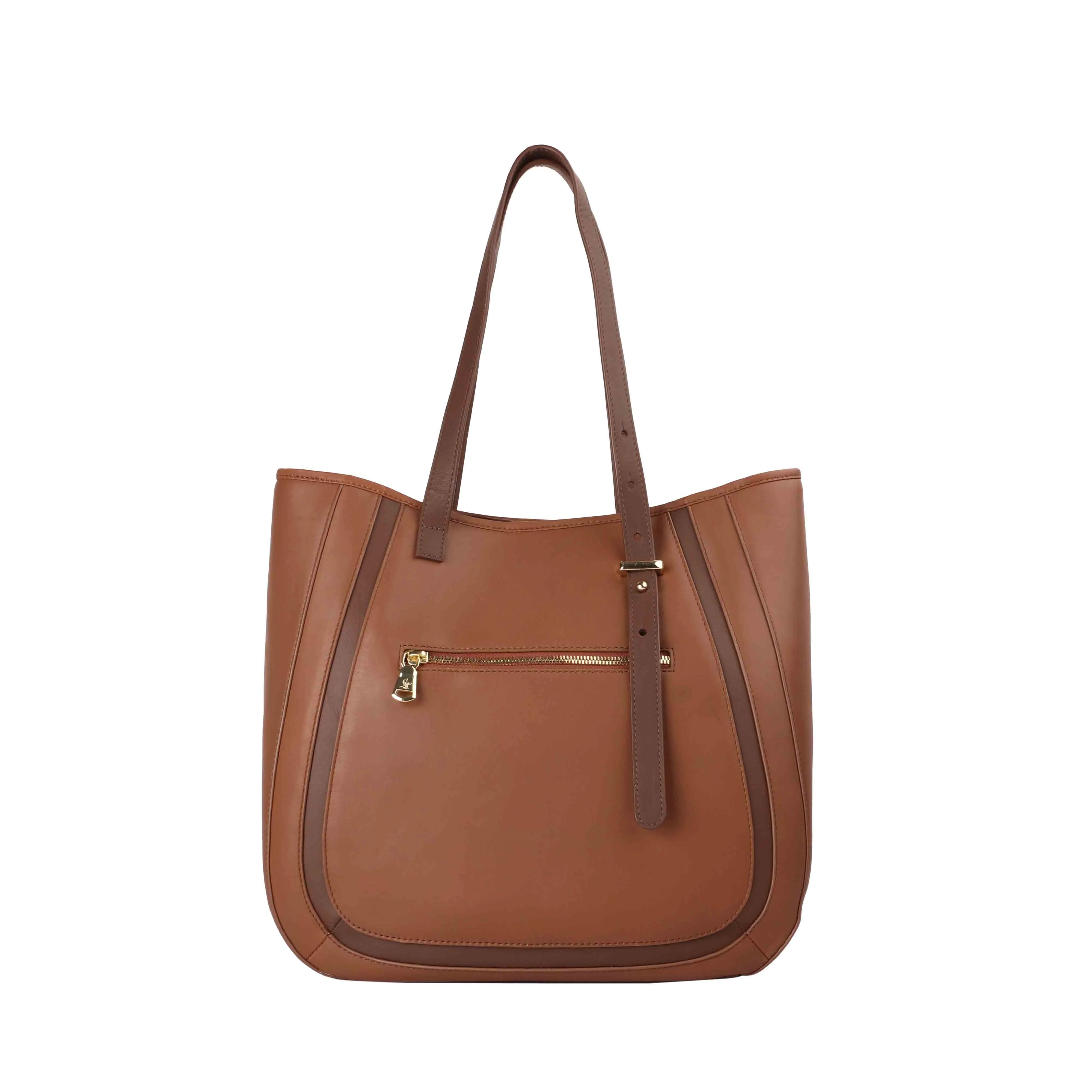 Ready to Ship Luxury Corportae Gift | Georgia Collection | Genuine Leather Tote Bags For Women | Leather Handbags | Ideal For Office, College & Travel | Colour - Tan