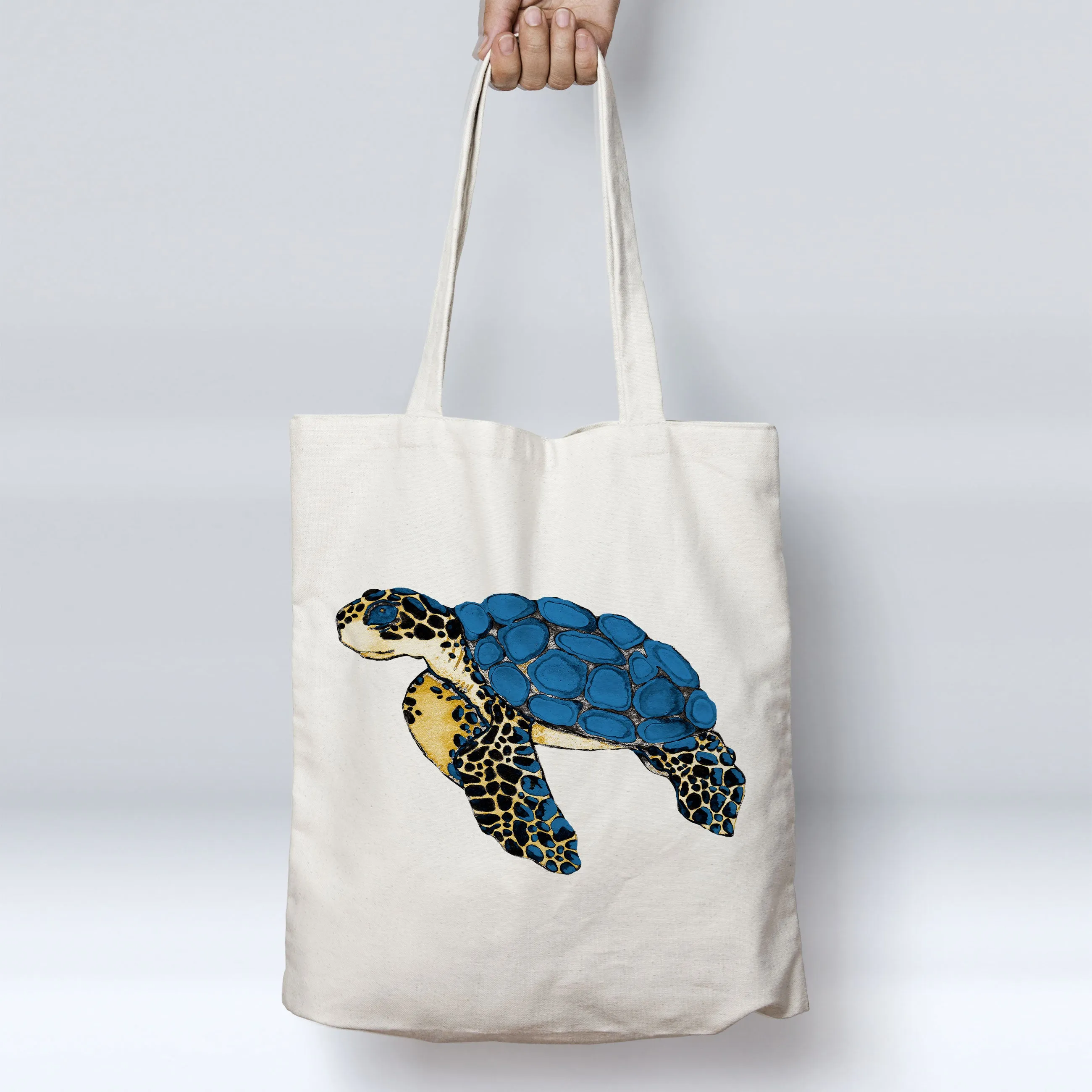 Sea Turtle Blues Beach Tote