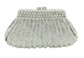 Silver Diamante Evening Bag