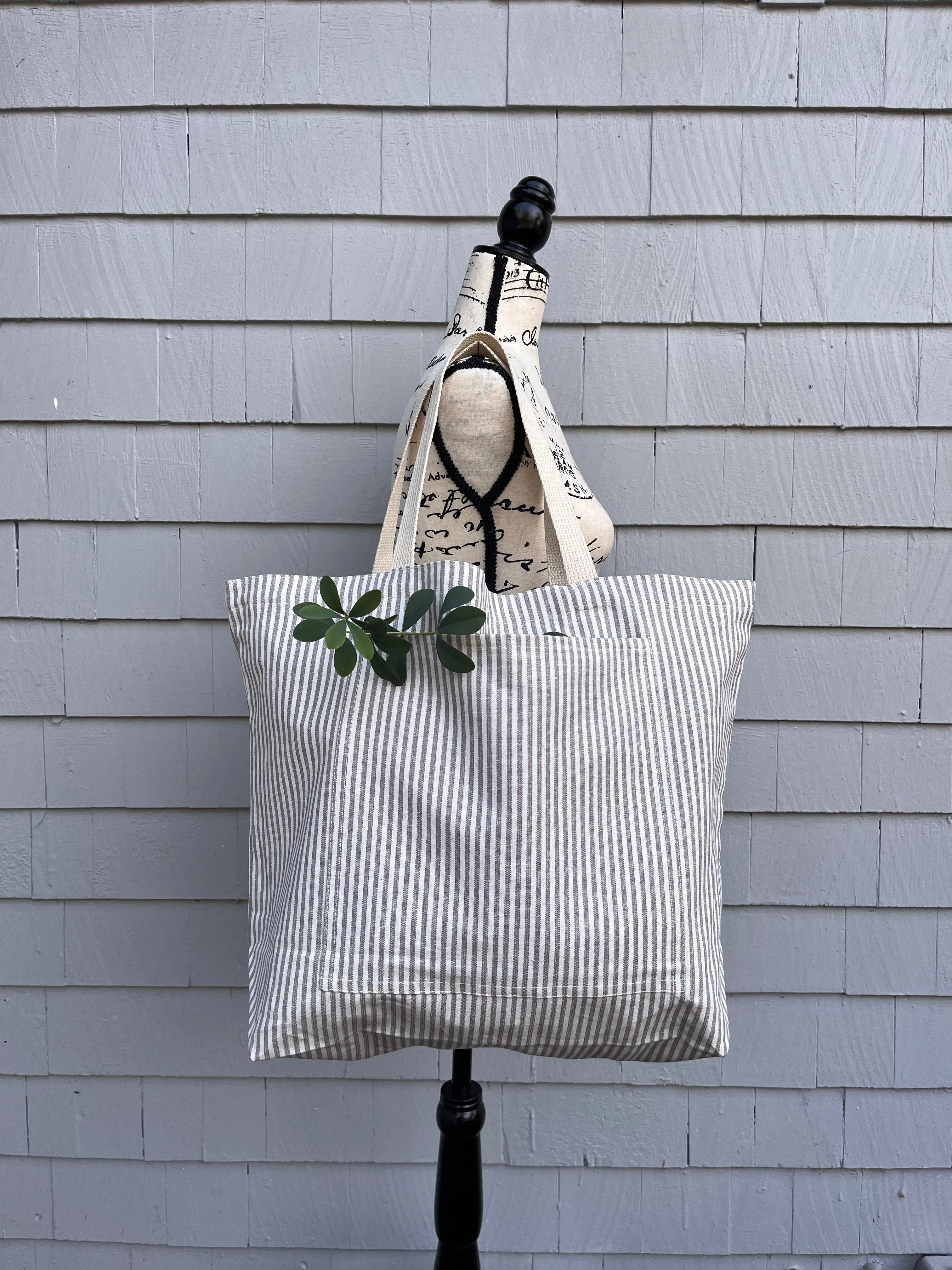 Sustainable Eco Friendly Grocery Shopping Tote with Pocket