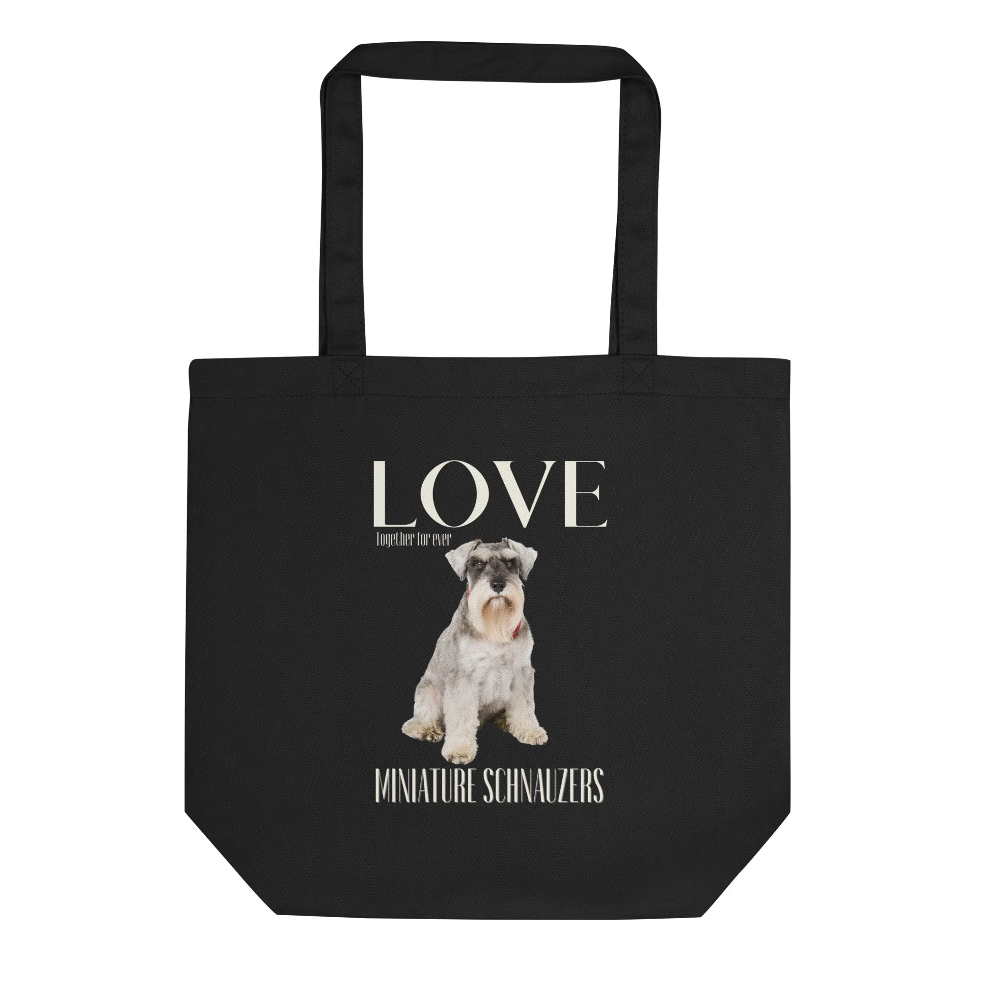 Sustainable Tote Bag, Miniature Schnauzer Lovers