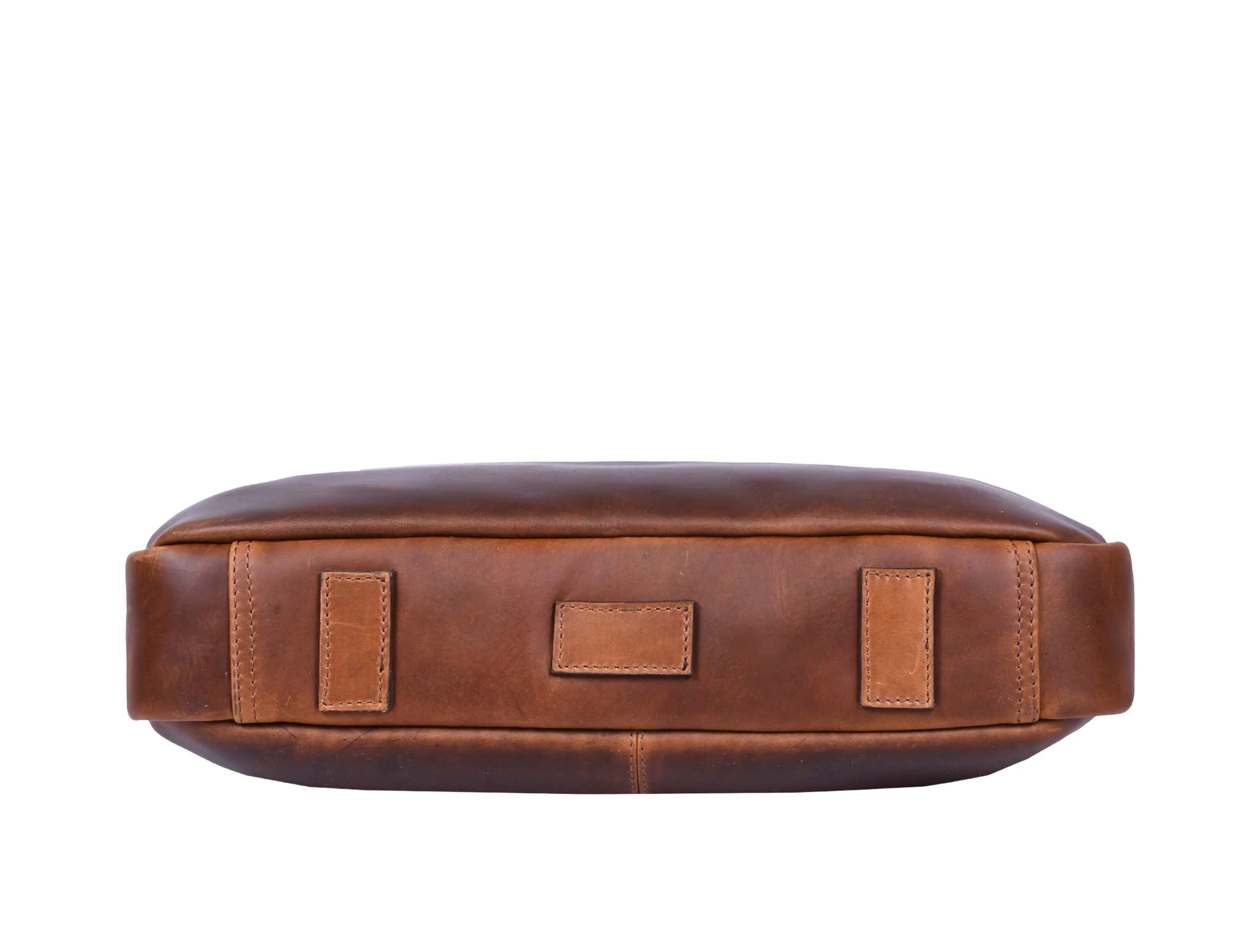 Tacoma Leather Office Bag -  Caramel Brown.