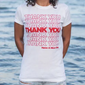 Thank You Bag T-Shirt (Ladies)