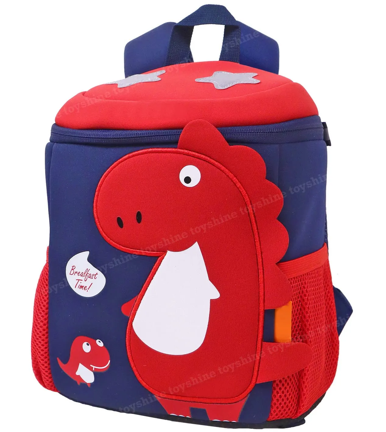 Toyshine Dinosaur Backpacks for Kids Girls Boys Cute Dinosaurs Dino Toddler Backpack Preschool Nursery Travel Bag - Mini Size - Red