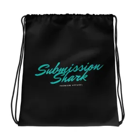 Turquoise Love | Drawstring bag | Submission Shark