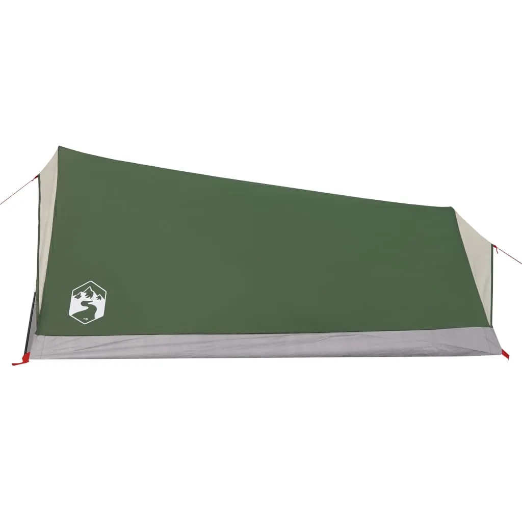 vidaXL Camping Tent 2-Person Green Waterproof