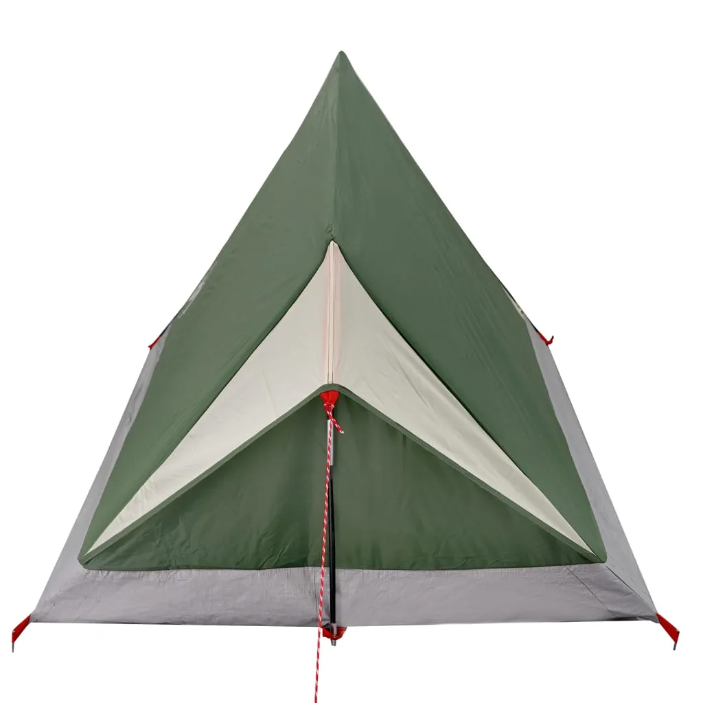 vidaXL Camping Tent 2-Person Green Waterproof