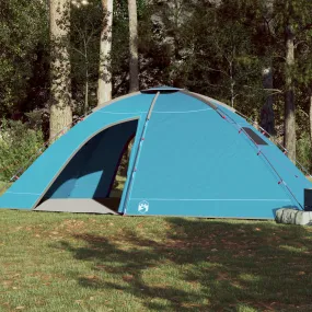 vidaXL Camping Tent 8-Person Blue Waterproof