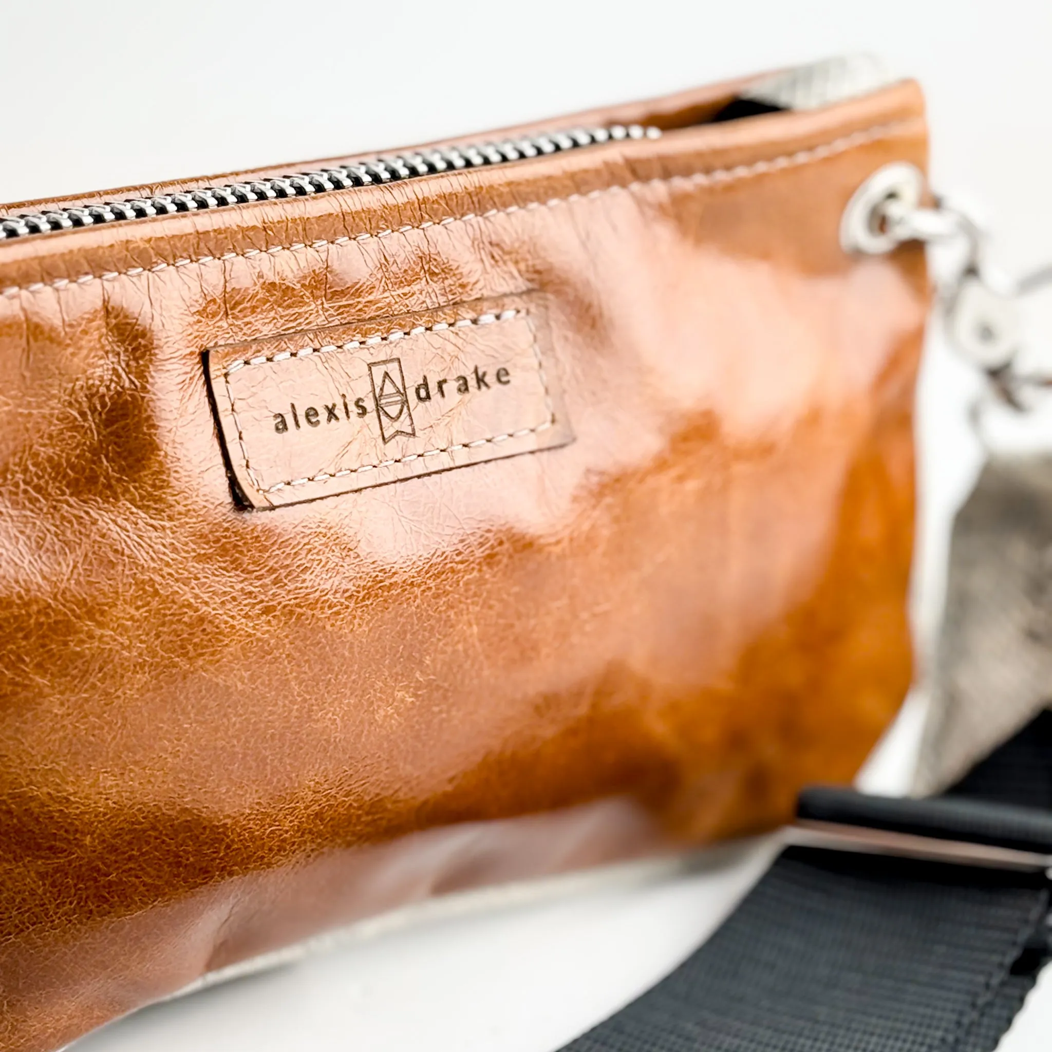 Western Woods Collection | Belt Bag Crossbody | Bourbon   Winter Python