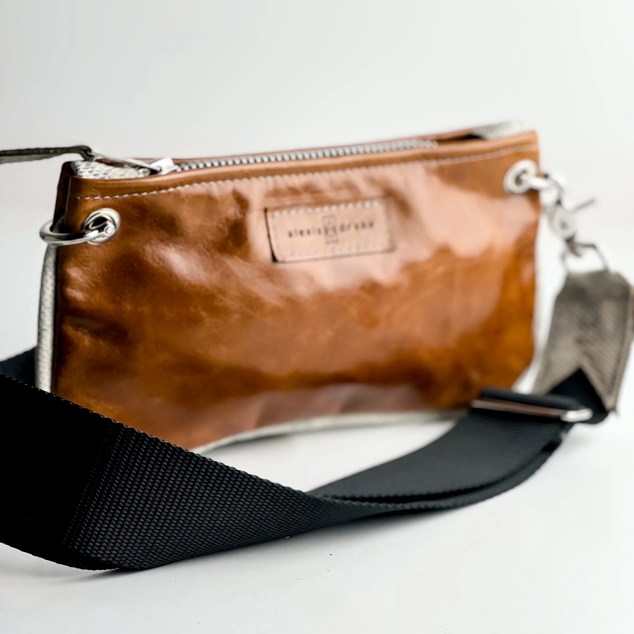 Western Woods Collection | Belt Bag Crossbody | Bourbon   Winter Python