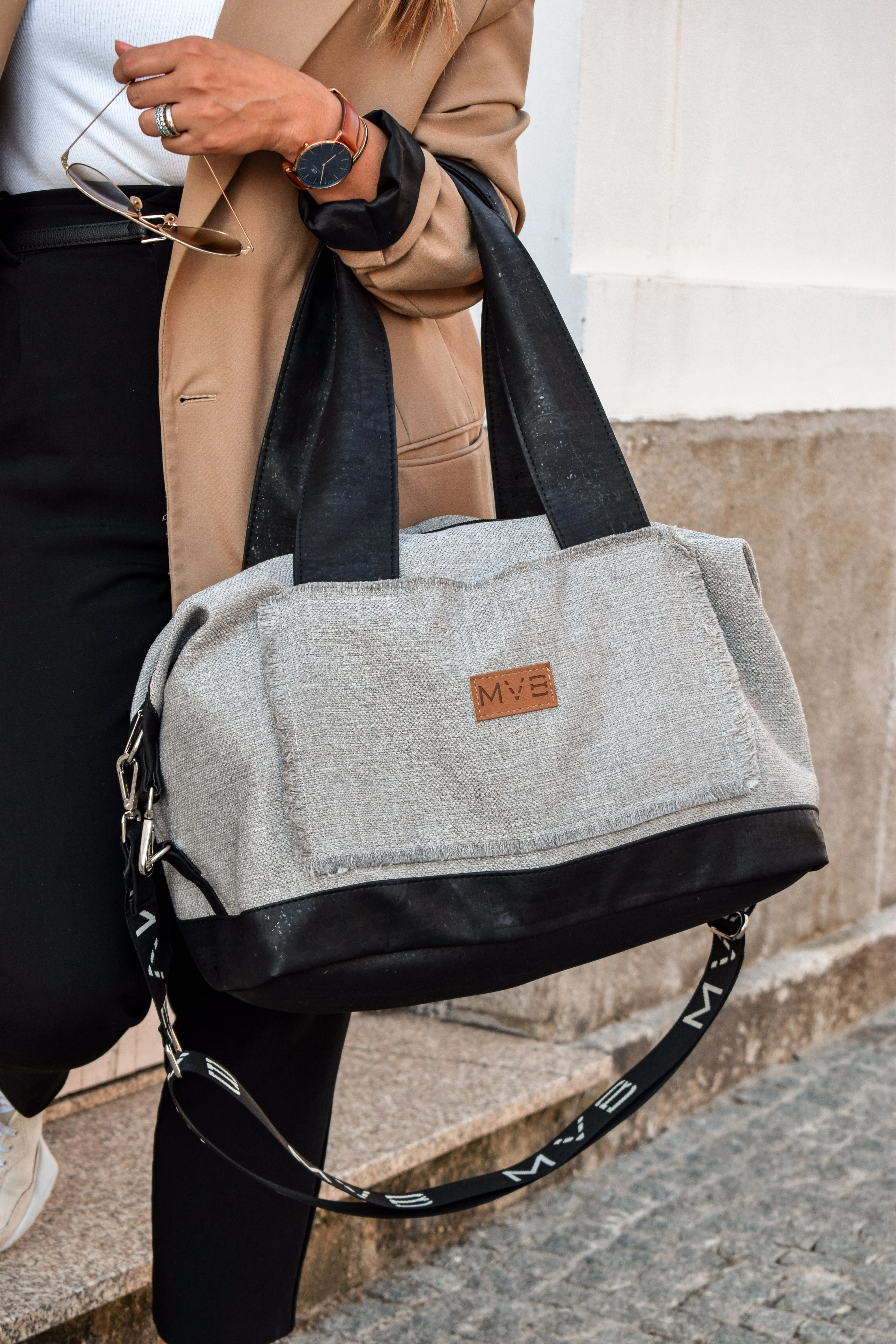 Women's Weekend Summer Cork Bag | Soft Ash