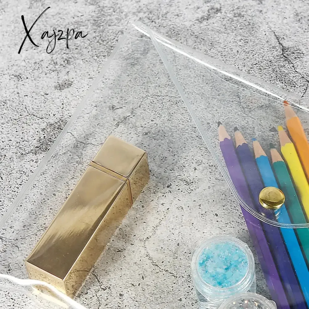 Xajzpa - Fashion Women Laser Transparent Cosmetic Bags Document Pencil Case Ladies Clear Makeup Bag Portable Make Up Pouch Organizer